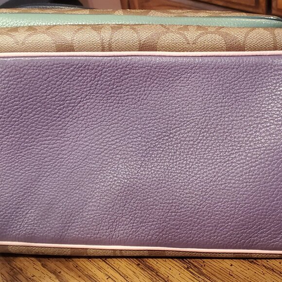 Coach Tote Color Block Court Gem - Picture 2 of 3